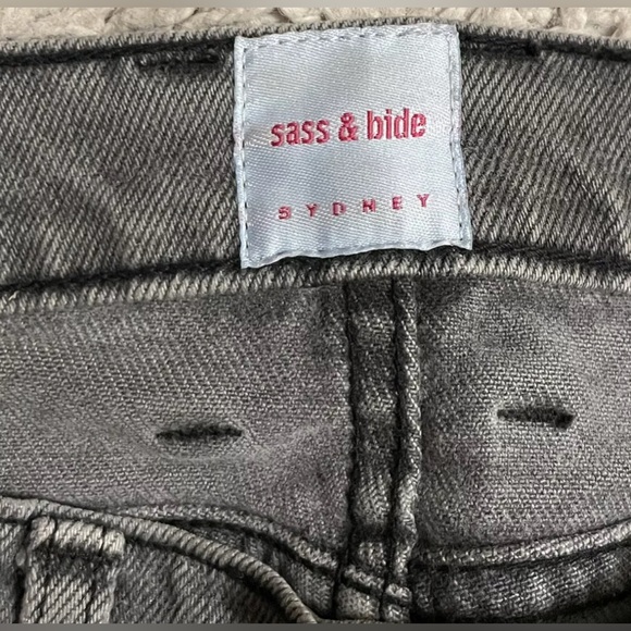 SASS & BIDE gray bootcut boot cut stretchy jeans 25 - Picture 3 of 7